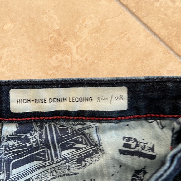 Anthropologie Pilcro and the LetterPress Hi-Rise Denim Leggings - Picture 4 of 7